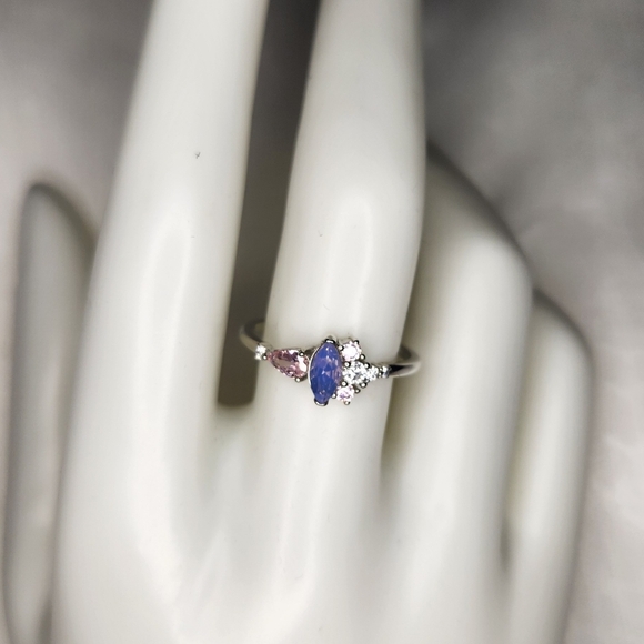 Flamingo Purple & Pink S925 Ring - Picture 2 of 2